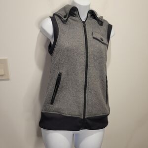 Burton women's size xs dryride grey/black ski vest full zip